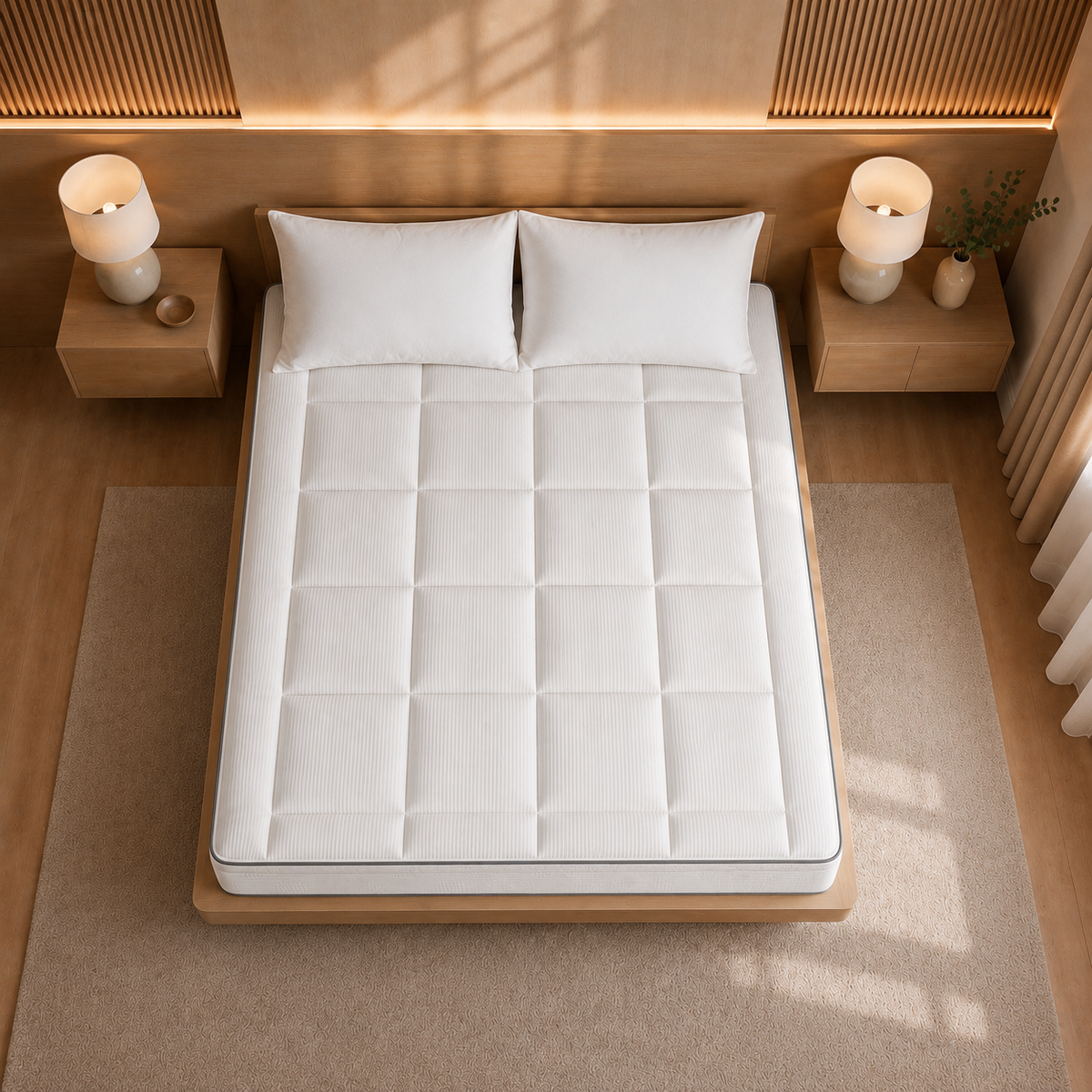Plush mattress topper