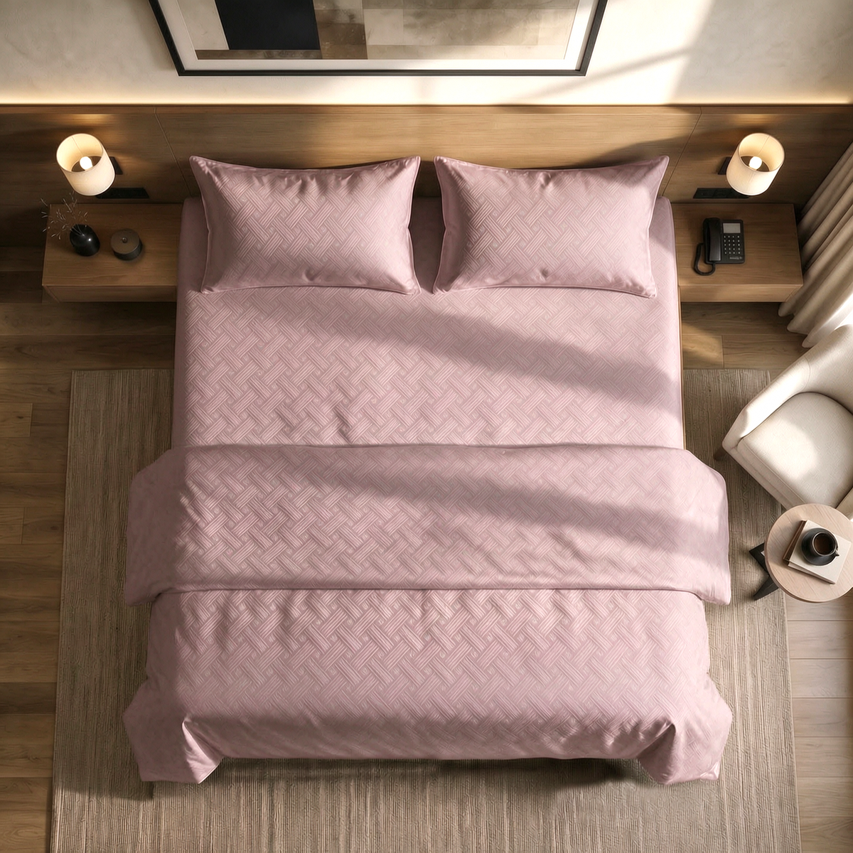 Jacquard 130 GSM Tencel Fitted