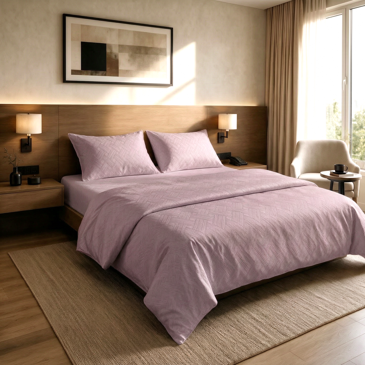 Jacquard 130 GSM Tencel Fitted