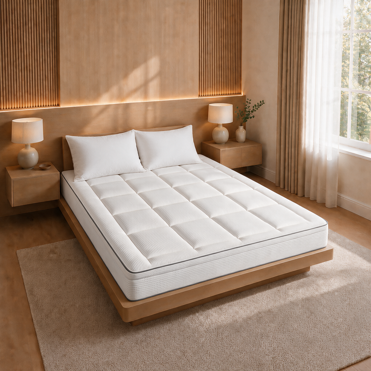 Plush mattress topper